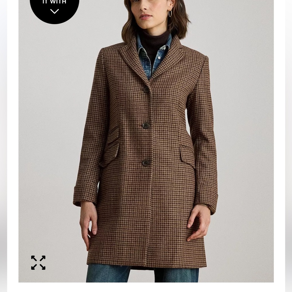 Ralph Lauren Single-Breasted Walker Coat size 4